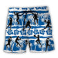 Netball Tropical Beach Floral Beach Shorts Pattern View For Vacation Travel And Outdoor Fun