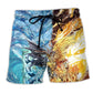 Immortal Dragon Fantasy Beach Shorts Graphic Detail For Resort Trips And Casual Outings