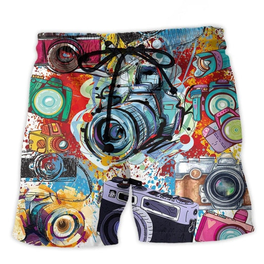 Camera World Of Photography Beach Shorts For Sunny Holidays And Comfortable Daily Styling