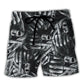 Skull Life And Death Philosophy Beach Shorts Pattern View For Vacation Travel And Outdoor Fun