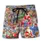 Christmas Joy Love Peace Family Spirit Beach Shorts For Summer Vacation And Coastal Travel