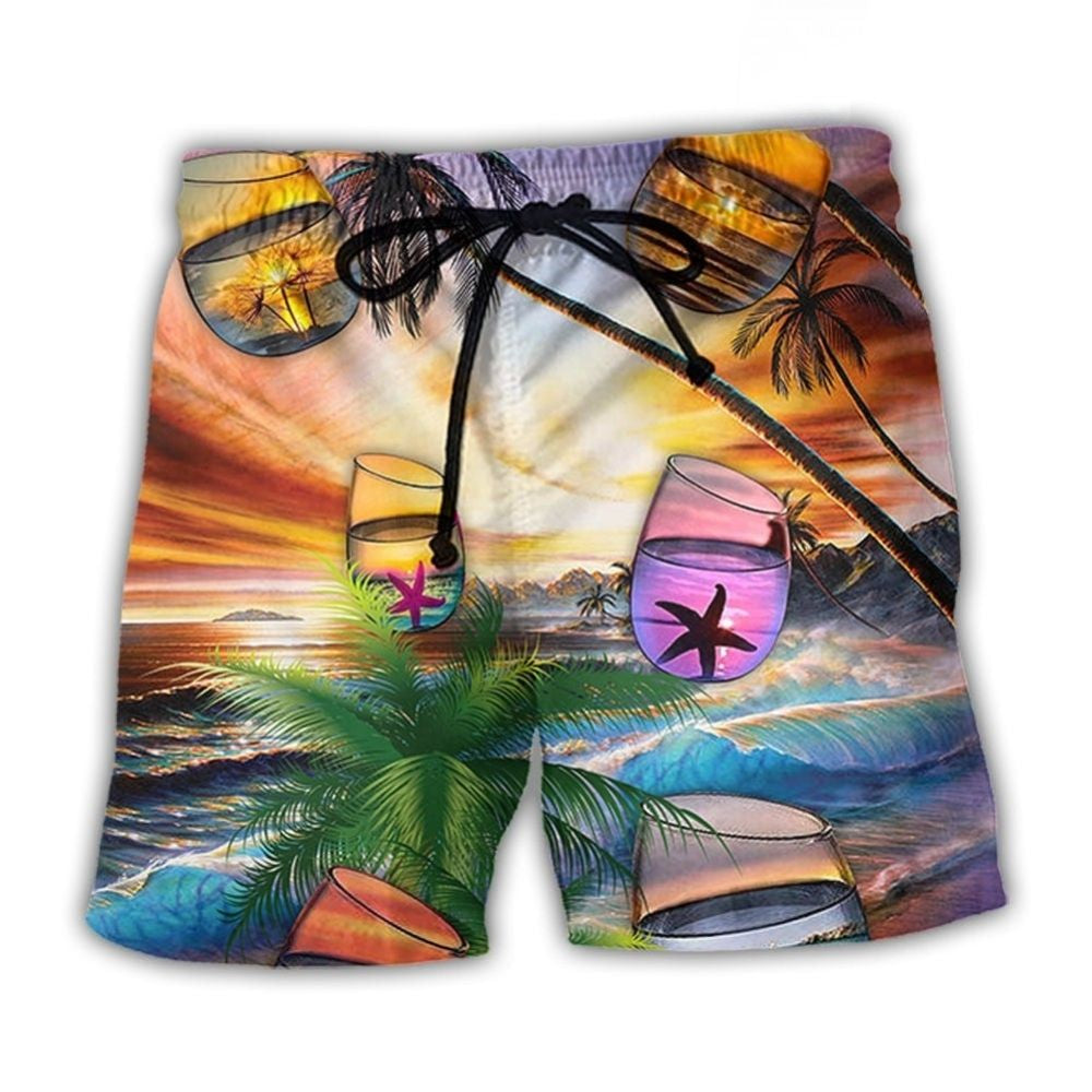 Beach Cocktail Summer Relax Beach Shorts Design View For Poolside Relaxation And Holiday Trips