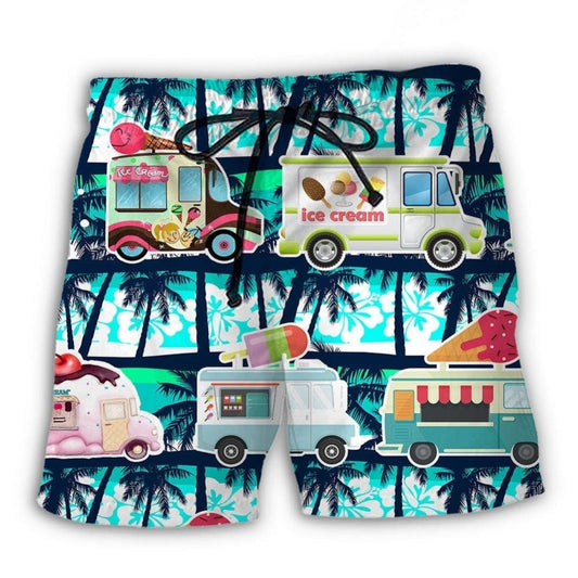Ice Cream Truck Hot Summer Fun Beach Shorts For Outdoor Adventures And Thoughtful Seasonal Gifts