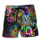 Octopus And Jellyfish Ocean Life Beach Shorts Print Detail For Beach Activities And Vacation Wear
