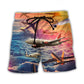 Airplane Dream Big Flight Quote Beach Shorts For Tropical Getaways And Weekend Adventures