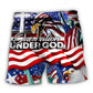 USA Independence Day Patriotic Unity Beach Shorts For Summer Vacation And Coastal Travel