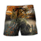 Skull Forest Hiking Camping Lover Beach Shorts For Sunny Holidays And Comfortable Daily Styling