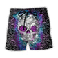 Skull Butterfly Flower Lightning Beach Shorts Pattern Detail For Relaxed Warm Weather Outfits