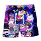 LGBT Pride Gender Fluid Identity Beach Shorts Pattern Detail For Relaxed Warm Weather Outfits
