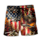 Combat Aircraft Power Flight Beach Shorts Artwork Detail For Comfortable Everyday Summer Wear