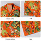 Orange Music Cactus Hawaiian Shirt Pattern Detail For Summer Holidays And Outdoor Fun