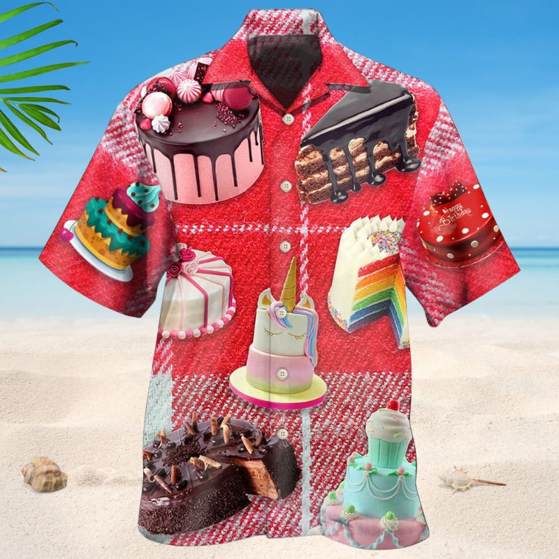 Creative Cake Decorating Hawaiian Shirt For Resort Trips, Coastal Parties, And Warm Weather Style