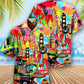 Colorful California Summer Hawaiian Shirt With Detailed Graphic For Resort Holidays Beach Travel And Relaxed Casual Fashion