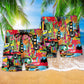 California Summer Beach Shorts Pattern Detail For Seaside Leisure And Comfortable Resort Style