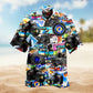 Camera Creative Pattern Hawaiian Shirt For Hobby Lovers, Coastal Trips, And Relaxed Everyday Wear