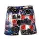 Camera Independence Day Beach Shorts Design Detail For Coastal Escapes And Daily Wear