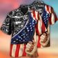 Camera Independence Day American Hawaiian Shirt Design Detail For Beach Days And Holiday Travel