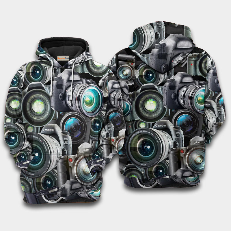 Camera Photography Hoodie For Recreational Activities Travel And Comfortable Streetwear