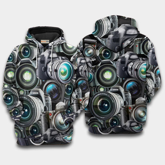 Camera Photography Hoodie For Recreational Activities Travel And Comfortable Streetwear