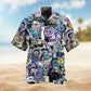 Tattoo Red Rose Heart Hawaiian Shirt Collar And Front View For Tropical Vacations