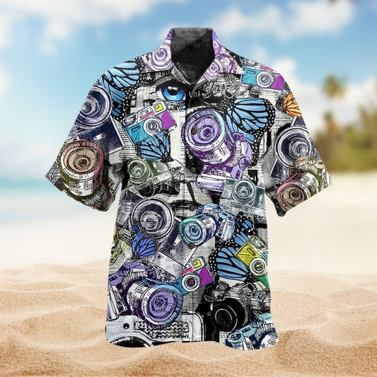Tattoo Red Rose Heart Hawaiian Shirt Collar And Front View For Tropical Vacations