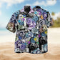 Camera Creative Pattern Hawaiian Shirt For Creative Weekends, Resort Travel, And Comfortable Summer Style