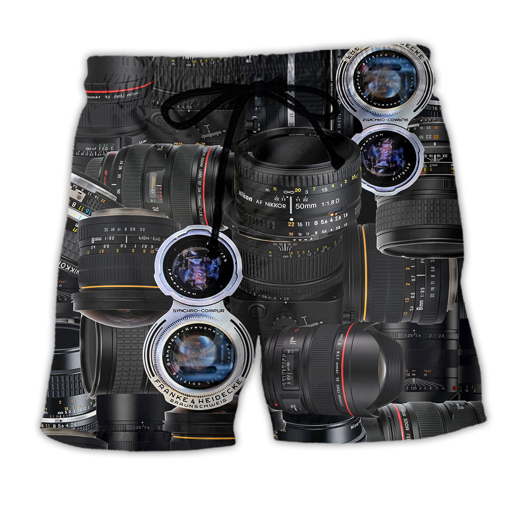 Camera Photography Beach Shorts For Casual Day Trips And Bright Seasonal Outfits