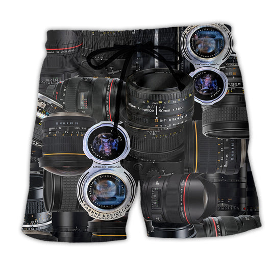 Camera Photography Beach Shorts For Casual Day Trips And Bright Seasonal Outfits