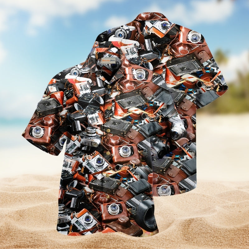Camping Favorite Buddies Dad Hawaiian Shirt Pattern Detail For Weekend Trips