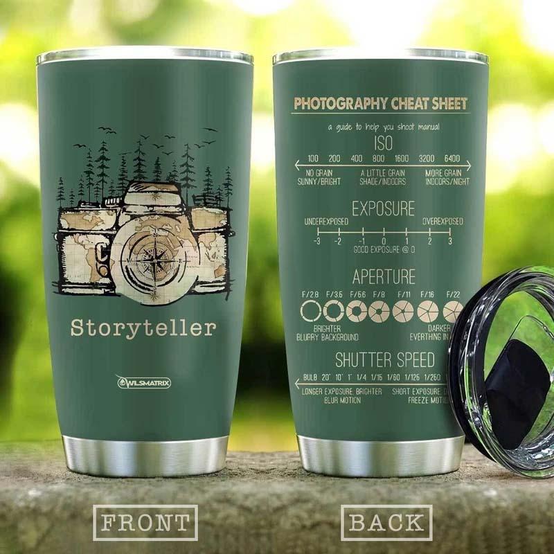 Camera Tell Your Story 20 Oz Tumbler For Coffee Travel And Daily Drinks