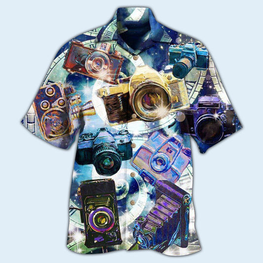 Vintage Camera Good Memories Hawaiian Shirt For Coastal Adventures And Warm Weather Wear