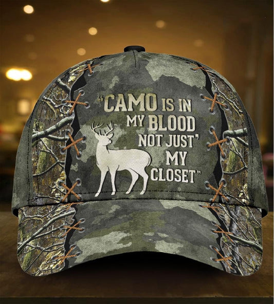 Camo Deer Hunting 3D Print Classic Cap For Casual Adventures Parties And Seasonal Styling
