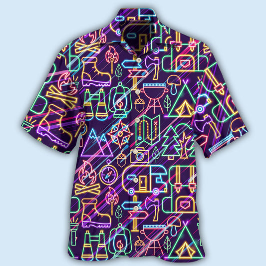 Camping Stunning Outdoor Hawaiian Shirt For Tropical Holidays, Outdoor Gatherings, And Everyday Comfort
