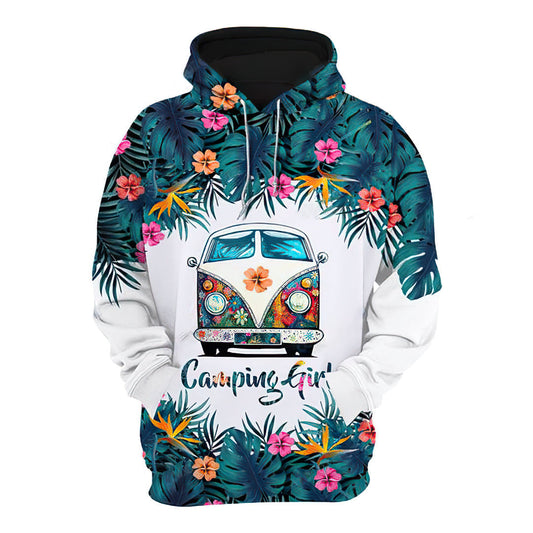Camping Girl Hoodie For Weekend Fun Casual Layering And Relaxed Daily Outfits