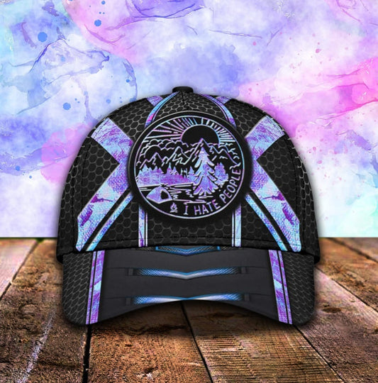 Camping I Hate People Classic Cap For Seasonal Events Outdoor Trips And Everyday Comfort