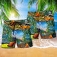 Outdoor Camping Beach Shorts Pattern Detail For Casual Outings And Everyday Comfort