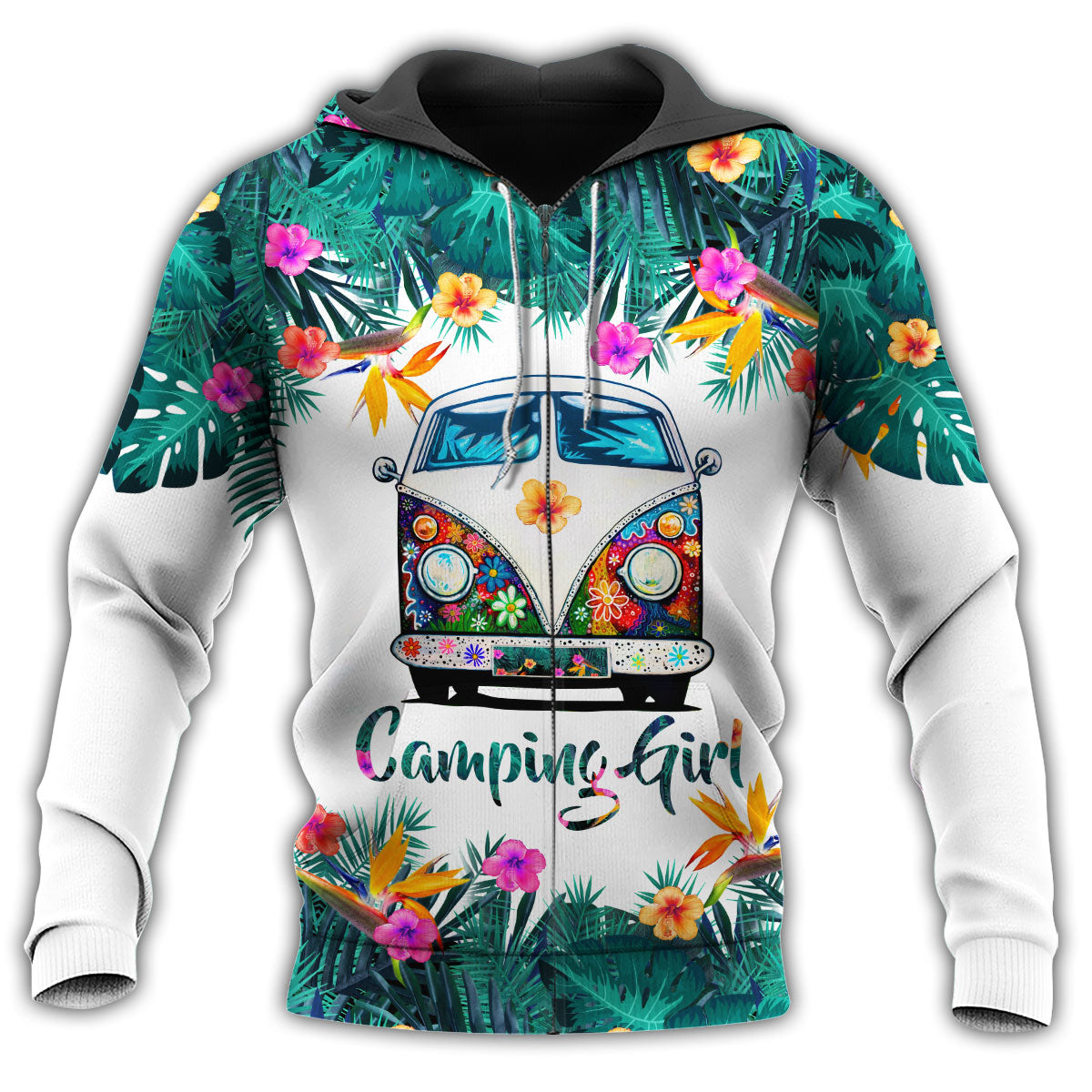 Camping Girl Loves Hoodie For Active Interests Outdoor Trips And Everyday Style