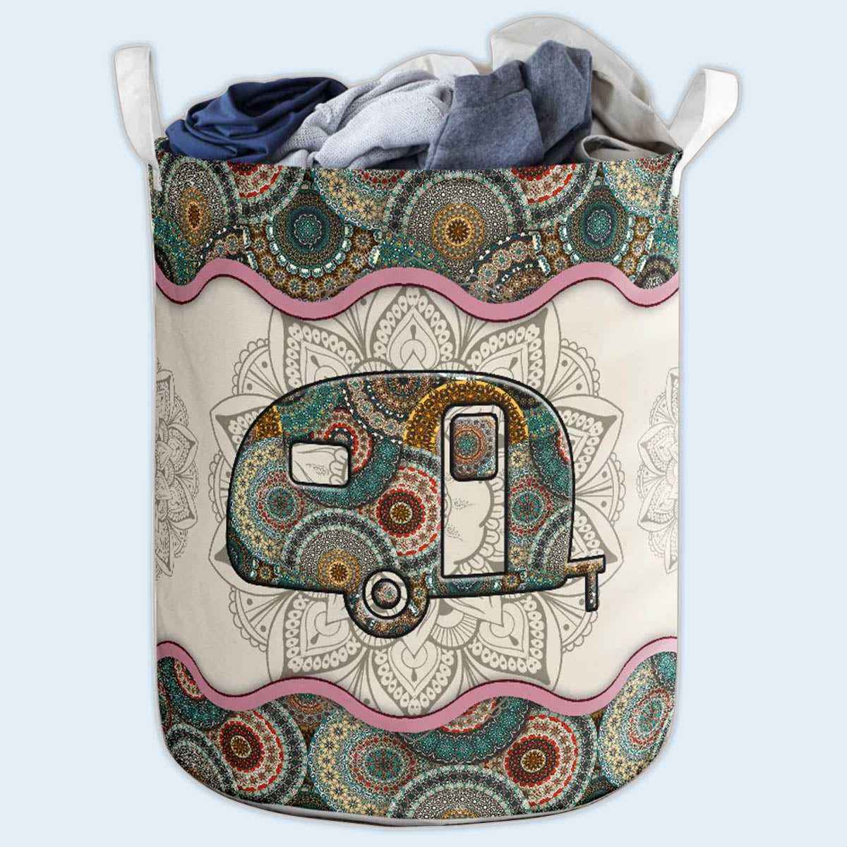 Small Size Camping Van Laundry Basket For Bathroom Bedroom Storage