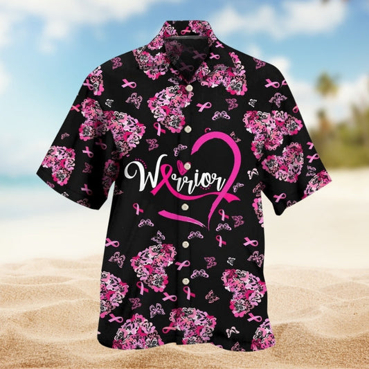 Cancer Warrior Hawaiian Shirt For Resort Trips, Coastal Parties, And Warm Weather Style