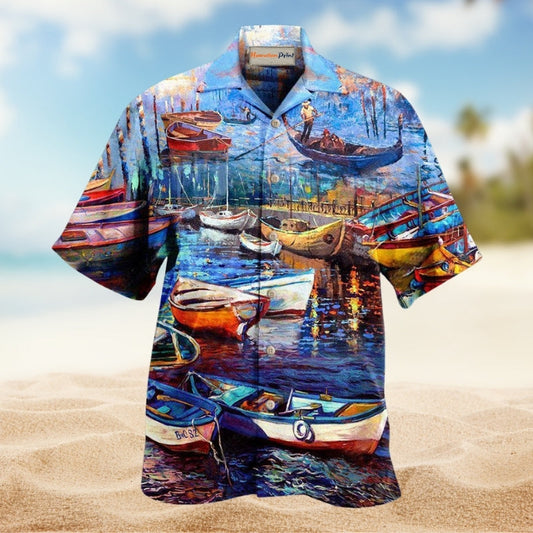 Canoe Life Is A Journey Enjoy The Ride Hawaiian Shirt For Summer Vacation Beach Travel And Relaxed Casual Wear