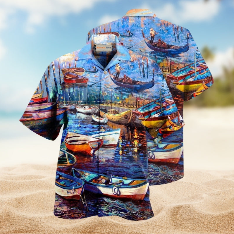 Canoe Life Is A Journey Enjoy The Ride Hawaiian Shirt For Summer Vacation Beach Travel And Relaxed Casual Wear