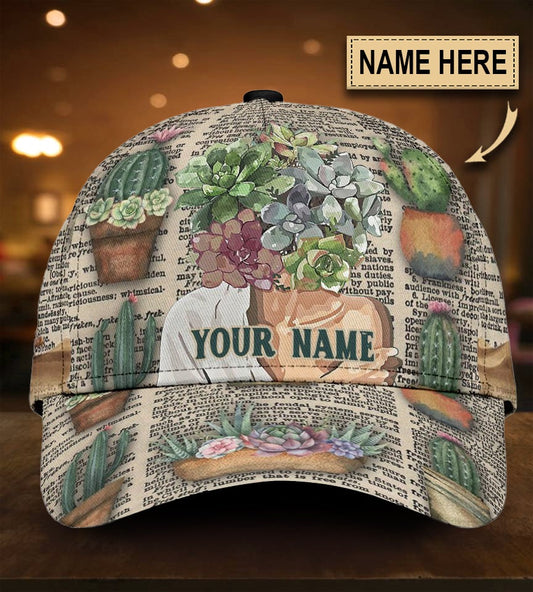 Custom Gardening Personalized Name Classic Cap For Parties Vacations And Relaxed Daily Outfits