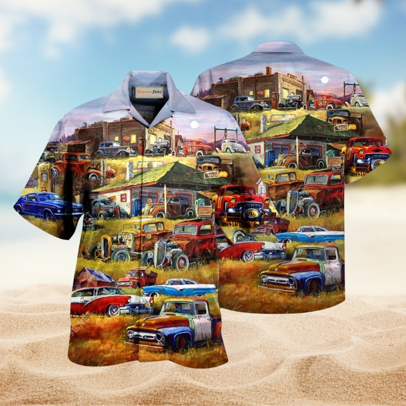 Car Being With The Classic Is A Blessing Hawaiian Shirt For Resort Travel Scenic Drives And Casual Summer Wear