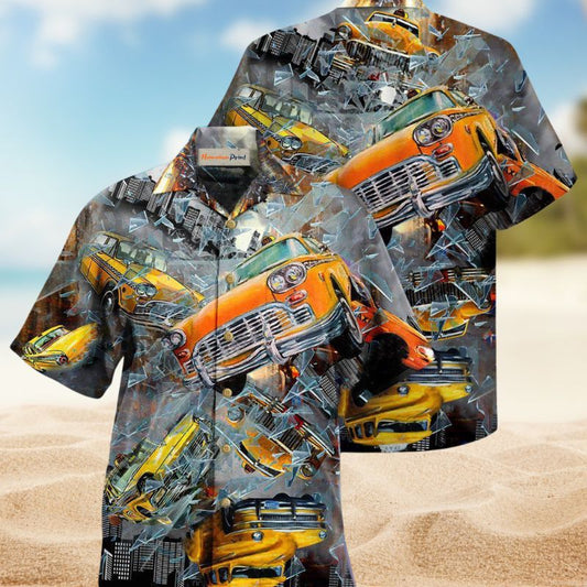 Car Taxi Hawaiian Shirt For Racing Fans, Summer Outings, And Relaxed Vacation Wear