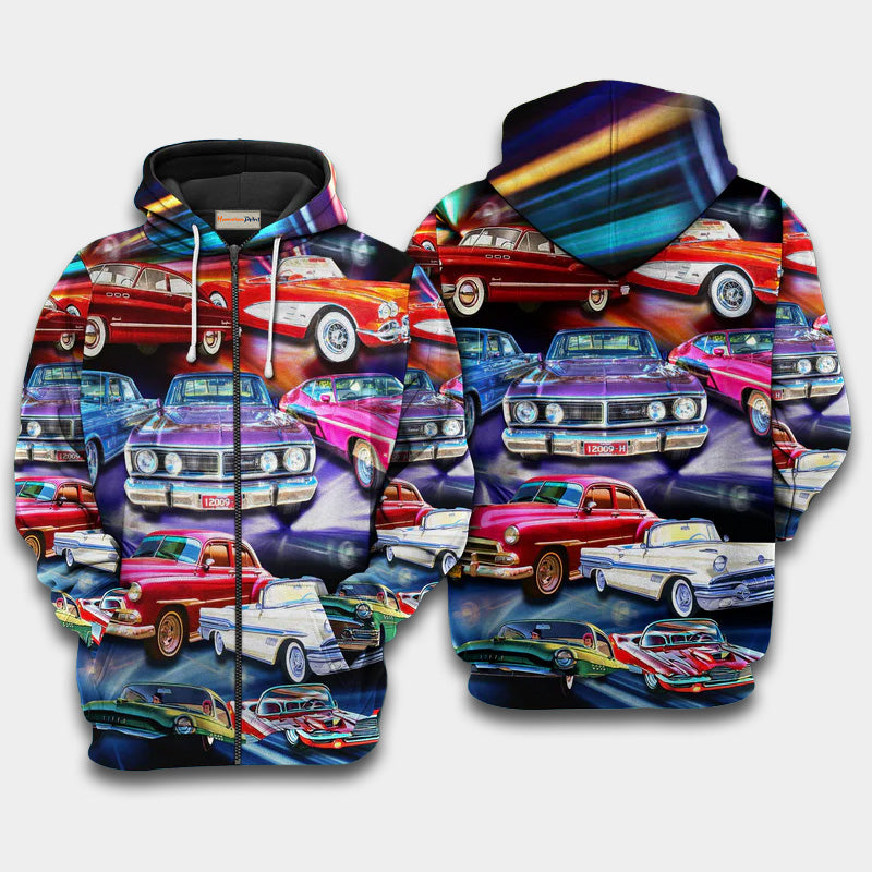 Car Color Mix Hoodie For Automotive Enthusiasts Road Trips And Casual Everyday Wear