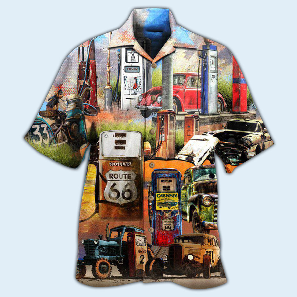 Classic Car Hawaiian Shirt With All Over Print For Coastal Vacations Warm Weather Events And Daily Style