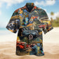Tractor Rural Landscape Hawaiian Shirt Resort Outfit View For Resort Wear