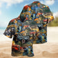 Tractor Rural Landscape Hawaiian Shirt Summer Design Detail For Beach Days