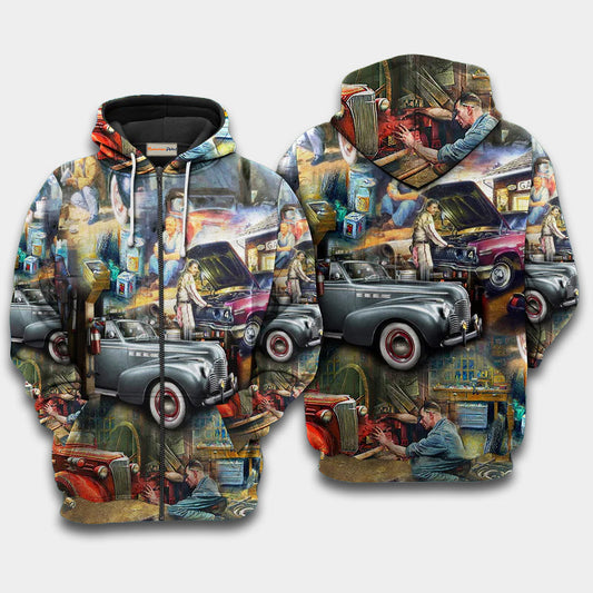 Car Fix Live Hoodie For Vehicle Lovers Weekend Events And Thoughtful Gifting