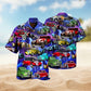 Car Red Dream Hawaiian Shirt For Island Vacations, Resort Wear, And Relaxed Seasonal Style